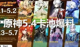 原神最新卡池爆料,神秘角色降临，新元素与传说故事即将展开